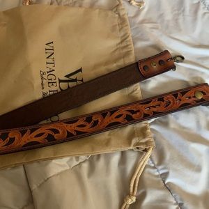 Leather bag strap